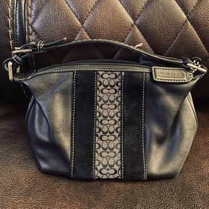 Coach small leather bag